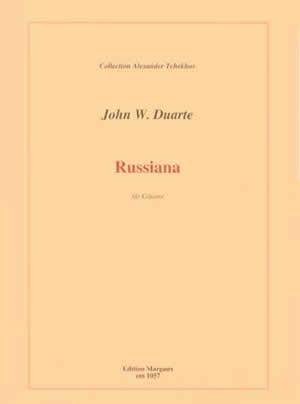 Duarte: Russiana for guitar published by Edition Margaux