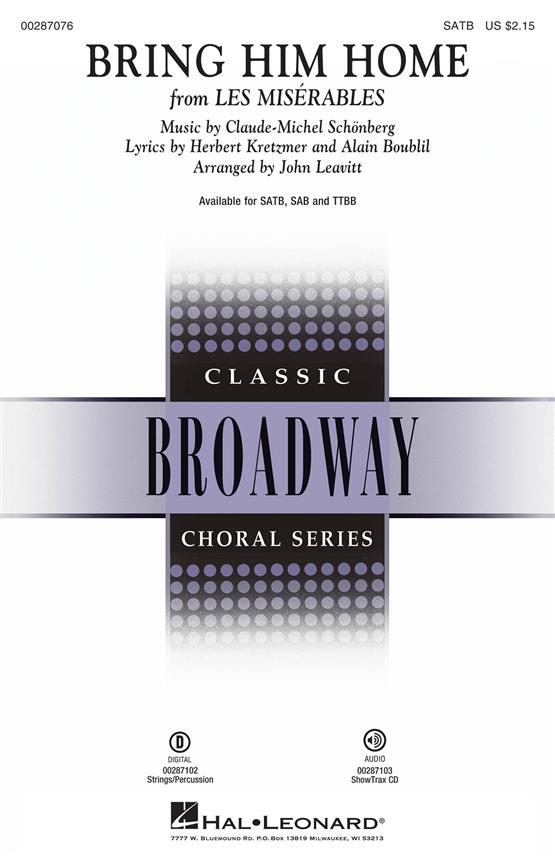 Schonberg: Bring Him Home (Les Misrables) SATB published by Hal Leonard