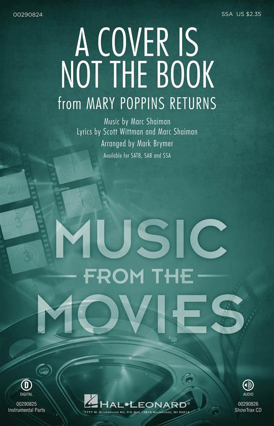 Shaiman: A Cover Is Not the Book SSA published by Hal Leonard