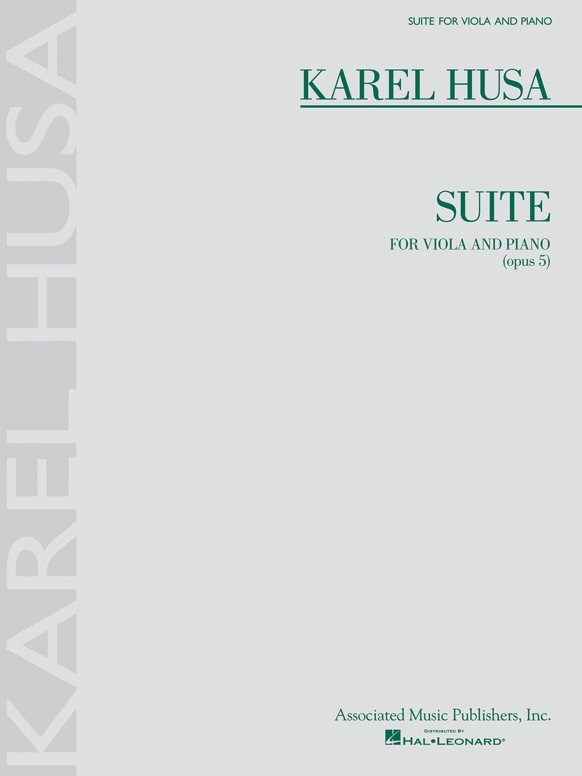 Husa: Suite for Viola Opus 5 published by AMP