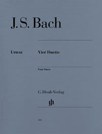 Bach: Four Duets (BWV 802 - 805) arranged for Solo Piano published by Henle