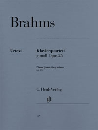Brahms: Piano Quartet in G Minor Opus 25 published by Henle