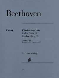 Beethoven: Clarinet Trios published by Henle