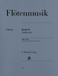Flute Music Volume 2 Pre-Classical published by Henle