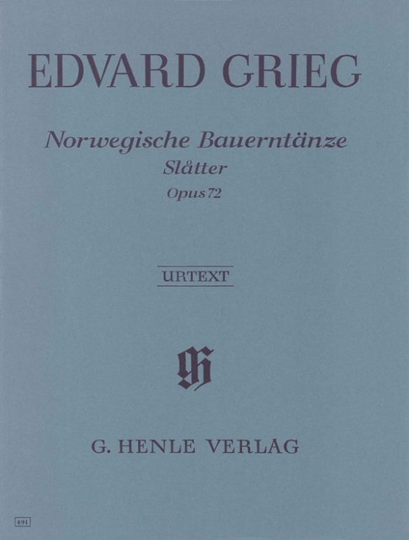 Grieg: Norwegian Peasant Dances (Slatter) Opus 72 for Piano published by Henle