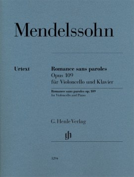 Mendelssohn: Romance sans paroles Opus 109 for Cello published by Henle