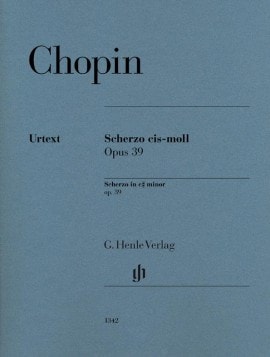 Chopin: Scherzo in C# Minor Opus 39 for Piano published by Henle