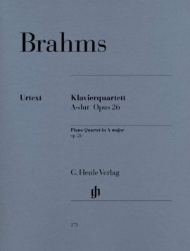 Brahms: Piano Quartet in A Major Opus 26 published by Henle