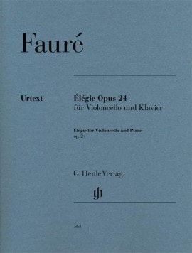 Faure: Elegie Opus 24 for Cello published by Henle