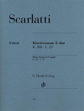Scarlatti: Sonata in E K380 / L23 for Piano published by Henle