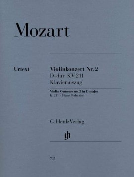 Mozart: Concerto No 2 in D K211 for Violin published by Henle