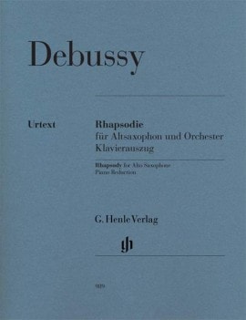 Debussy: Rhapsodie for Alto Saxophone published by Henle