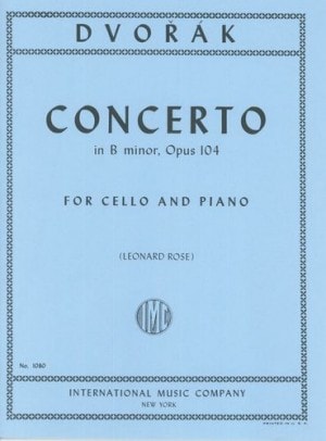 Dvorak: Concerto in B Minor Opus 104 for Cello published by IMC