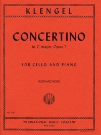 Klengel: Concertino in C Opus 7 for Cello published by IMC