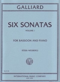 Galliard: 6 Sonatas Volume 1 for Bassoon published by IMC