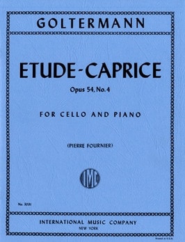 Goltermann: Etude caprice Opus 54/4 for Cello published by IMC