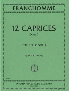 Franchomme: 12 Caprices Opus 7 for Cello published by IMC