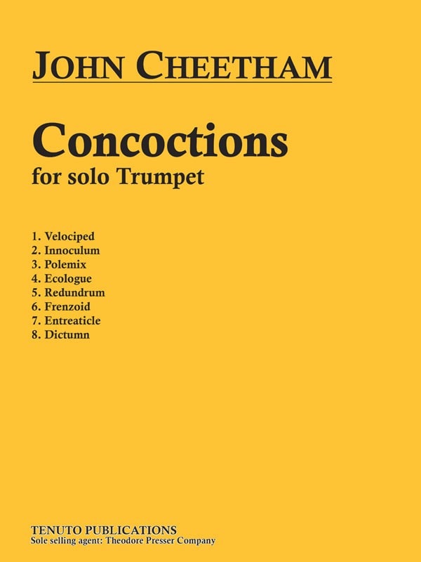 Cheetham: Concoctions for Trumpet published by Tenuto
