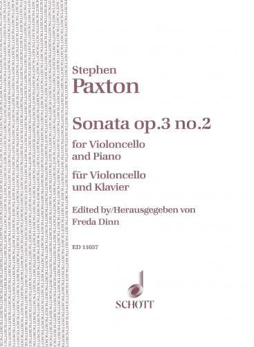 Paxton: Sonata Opus 3/2 for Cello published by Schott