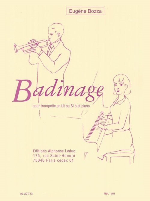 Bozza: Badinage for Trumpet published by Leduc