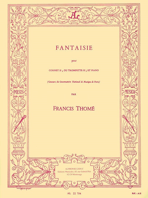 Thome: Fantaisie for Trumpet published by Leduc