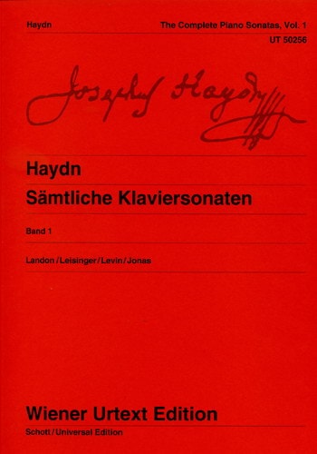 Haydn: Piano Sonatas Volume 1 published by Wiener Urtext
