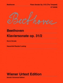 Beethoven: Sonata in D Minor Opus 31 No 2 (The Tempest) for Piano published by Wiener Urtext