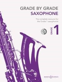 Grade by Grade Alto Saxophone - Grade 1 published by Boosey & Hawkes (Book & CD)