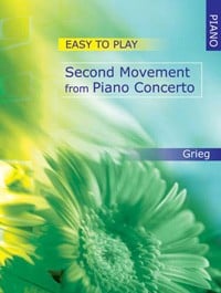 Grieg: Easy-to-play 2nd Movement from Piano Concerto for Piano published by Mayhew