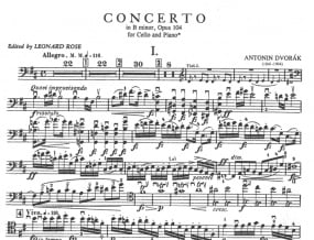 Dvorak: Concerto in B Minor Opus 104 for Cello published by IMC