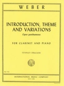 Weber: Introduction Theme & Variation for Clarinet published by IMC