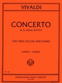 Vivaldi: Concerto in G Minor RV531 for 2 Cellos and Piano published by IMC