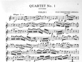 Arriaga: 3 String Quartets published by IMC