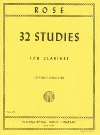 Rose: 32 Studies for Clarinet published by IMC