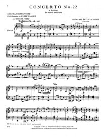 Viotti: Concerto No 22 in A Minor for Violin published by IMC