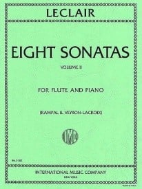 Leclair: 8 Sonatas Volume 2 for Flute published by IMC