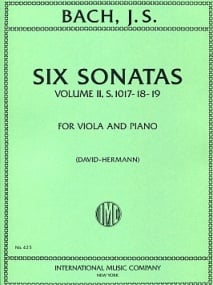 Bach: 6 Sonatas for Viola and Piano Volume 2 BWV 1017-1019 published by IMC