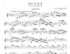 Mendelssohn: String Octet in Eb Major Opus 20 published by IMC