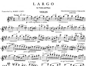 Veracini: Largo for Violin published by IMC