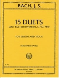 Bach: 15 Duets for Violin & Viola published by IMC
