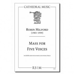 Milford: Mass for Five Voices published by Cathedral Music