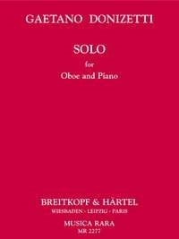 Donizetti: Solo in F minor for Oboe published by Breitkopf