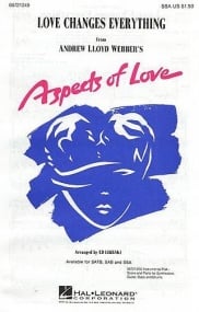 Lloyd Webber: Love Changes Everything SSA published by Hal Leonard