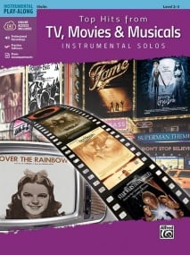 Top Hits from TV, Movies & Musicals - Violin published by Alfred (Book/Online Audio)