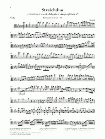 Beethoven: Duet With Two Obligato Eyeglasses for Viola & Cello published by Henle