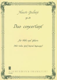 Giuliani: Duo concertant Opus 25 for Flute & Guitar published by Zimermann