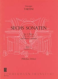 Tartini: 6 Sonatas Volume 1 for 2 Flutes & Basso Continuo published by Zimmermann