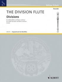 The Division Flute for Treble Recorder published by Schott