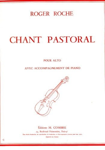 Roche: Chant Pastoral for Viola published by Combre