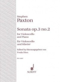 Paxton: Sonata Opus 3/2 for Cello published by Schott